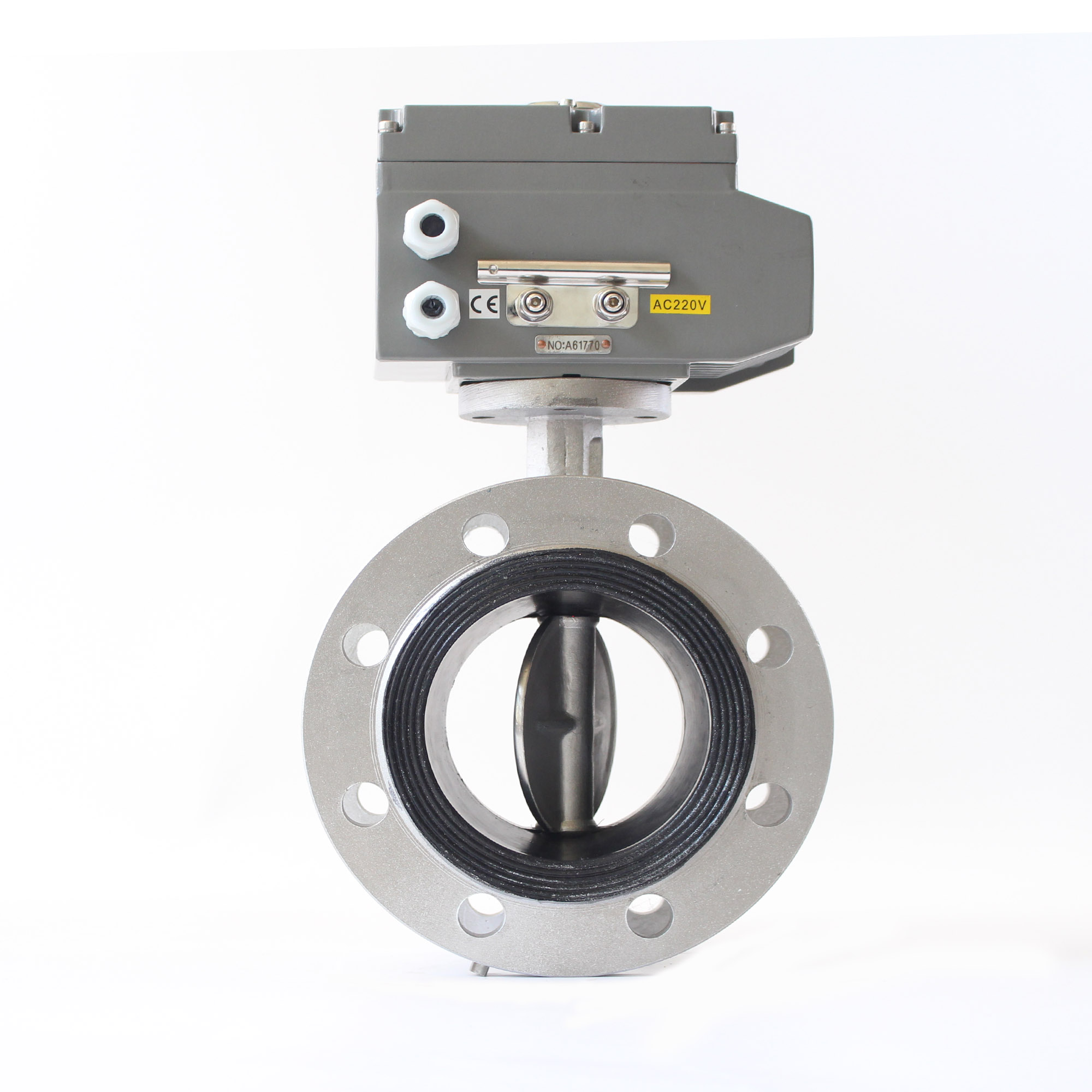 不锈钢电动法兰蝶阀