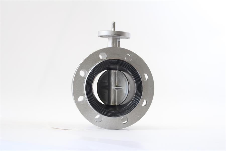 不锈钢无头法兰蝶阀