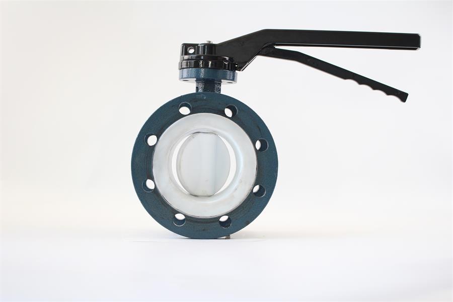 碳钢手柄法兰蝶阀