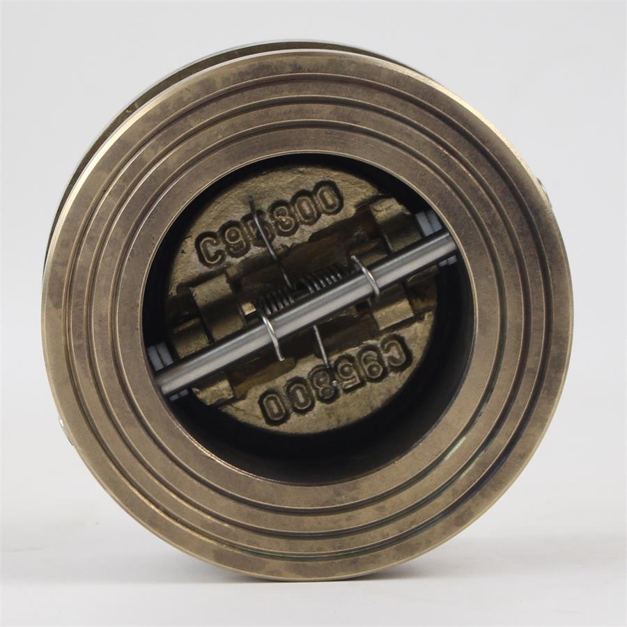  青铜对夹蝶止回